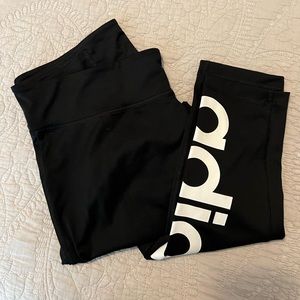 adidas black climalite athletic leggings
